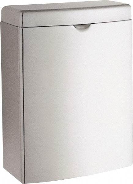 Bobrick - Stainless Steel Feminine Hygiene Product Receptacle - Surface Mount, 10" High x 7-1/2" Wide x 3-13/16" Deep - A1 Tooling