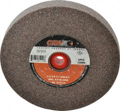 Camel Grinding Wheels - 36 Grit Aluminum Oxide Bench & Pedestal Grinding Wheel - 6" Diam x 1" Hole x 3/4" Thick, 4456 Max RPM, O Hardness, Very Coarse Grade , Vitrified Bond - A1 Tooling