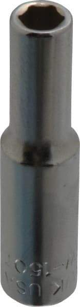 Blackhawk by Proto - 7/32", 1/4" Drive, Deep Hand Socket - 6 Points, 2" OAL, Chrome Finish - A1 Tooling