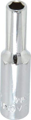 Blackhawk by Proto - 1/4" Drive, Deep Hand Socket - 6 Points, 1-15/16" OAL, Chrome Finish - A1 Tooling