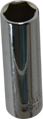 Blackhawk by Proto - 1/4" Drive, Deep Hand Socket - 6 Points, 1-15/16" OAL, Chrome Finish - A1 Tooling