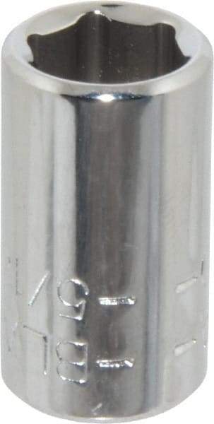 Blackhawk by Proto - 5/16", 1/4" Drive, Standard Hand Socket - 6 Points, 1" OAL, Chrome Finish - A1 Tooling