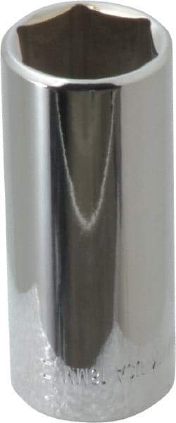 Blackhawk by Proto - 3/8" Drive, Deep Hand Socket - 6 Points, 2-13/64" OAL, Chrome Finish - A1 Tooling