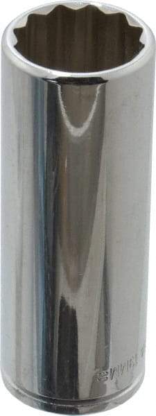 Blackhawk by Proto - 3/8" Drive, Deep Hand Socket - 12 Points, 2-3/4" OAL, Chrome Finish - A1 Tooling