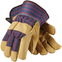 ‎87-3563/XL Grain Leather Palm Gloves - Top Grain Pigskin - Premium Grade - Gunn Cut - Rubberized SC