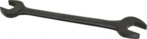 Armstrong - 3/4" x 7/8" Standard Open End Wrench - 9-3/4" OAL, Double End, Black Finish, 15° Head Angle - A1 Tooling