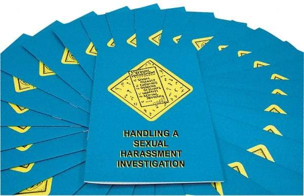 Marcom - Handling a Sexual Harassment Investigation Training Booklet - English and Spanish, Safety Meeting Series - A1 Tooling