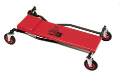 Whiteside - 360 Lb Capacity, 4 Wheel Heavy-Duty Creeper with Pneumatic Wheels - Steel, 40" Long x 7-7/8" High x 24" Wide - A1 Tooling