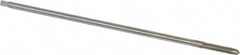 Hertel - 8-32 UNC, 4 Flute Plug Hand Pulley Tap - High Speed Steel, Bright Finish, H3 Thread Limit, 6" OAL, 0.168" Shank Diam - A1 Tooling