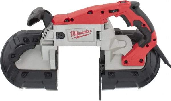 Milwaukee Tool - 120 Volt, Electric Handheld Bandsaw - 5 Inch (Round) and 5 x 5 Inch (Rectangular) Depth of Cut, 380 SFPM, 11 Amp - A1 Tooling