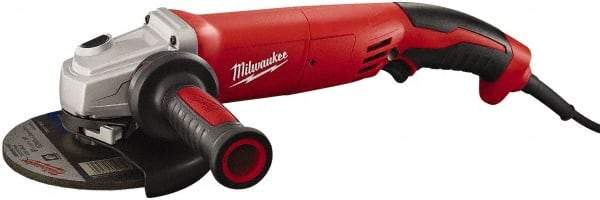 Milwaukee Tool - 5" Wheel Diam, 9,000 RPM, Corded Angle & Disc Grinder - 5/8-11 Spindle, 120 Volts, 13 Amps - A1 Tooling