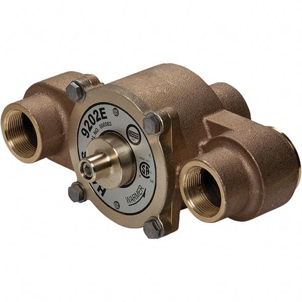 Haws - 1-1/4" Inlet, 10" Long x 5" Wide x 7" High, Brass Plumbed Wash Station Tempering Valve - Compatible with Combination Drench Shower & Eye/Face Wash Stations - A1 Tooling