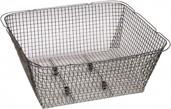 Graymills - 304 Stainless Steel Parts Washer Basket - 3-5/8" High x 3-7/8" Wide x 9-7/8" Long, Use with Ultrasonic Cleaners - A1 Tooling