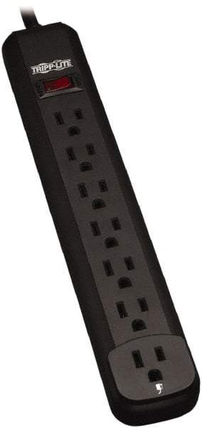 Tripp-Lite - 7 Outlets, 120 VAC15 Amps, 12' Cord, Power Outlet Strip - Keyhole, Tab Mount, 5-15 NEMA Configuration, 11.6" Strip - A1 Tooling