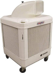 Schaefer Ventilation Equipment - 24 Gal Capacity, 1 hp, 2,460 & 1,660 CFM Evaporative Cooler - 13.7 Amp Rating, 115 Volts, 2 Speed - A1 Tooling