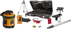 Johnson Level & Tool - 800' (Exterior) Measuring Range, 1/8" at 50' Accuracy, Self-Leveling Rotary Laser - ±3° Self Leveling Range, 200, 400 & 600 RPM, 2 Beams, AA Battery Included - A1 Tooling