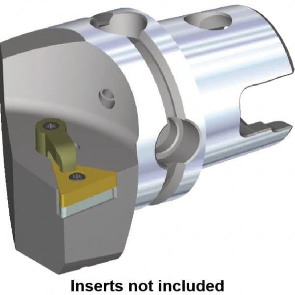 Kennametal - Right Hand Cut, Size KM40, TN.. Insert Compatiblity, Modular Turning & Profiling Cutting Unit Head - 27mm Ctr to Cutting Edge, 40mm Head Length, Through Coolant, Series M-Clamping - A1 Tooling