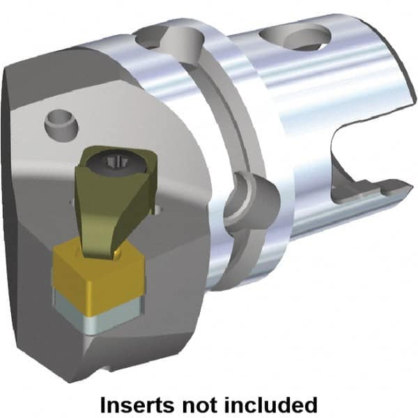 Kennametal - Left Hand Cut, Size KM50, CN.X Insert Compatiblity, Internal or External Modular Turning & Profiling Cutting Unit Head - 35mm Ctr to Cutting Edge, 50mm Head Length, Through Coolant - A1 Tooling