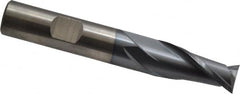 Cleveland - 1/2", 1" LOC, 1/2" Shank Diam, 3-1/4" OAL, 2 Flute, Cobalt Square End Mill - Single End, TiCN Finish, Spiral Flute, 30° Helix, Centercutting, Right Hand Cut, Right Hand Flute, Series HGC-2 - A1 Tooling