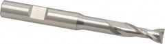 Cleveland - 5/16", 3/4" LOC, 3/8" Shank Diam, 3-5/16" OAL, 2 Flute, High Speed Steel Square End Mill - Single End, Uncoated, Spiral Flute, 30° Helix, Centercutting, Right Hand Cut, Right Hand Flute, Series HGN-2 - A1 Tooling