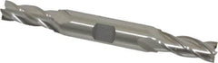 Cleveland - 25/64", 1" LOC, 1/2" Shank Diam, 4-1/2" OAL, 4 Flute, High Speed Steel Square End Mill - Double End, Uncoated, Spiral Flute, 30° Helix, Centercutting, Right Hand Cut, Right Hand Flute, Series HD-4C - A1 Tooling