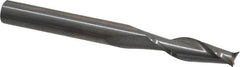 Onsrud - 1/4" Cutting Diam x 7/8" Length of Cut, 2 Flute, Upcut Spiral Router Bit - Uncoated, Right Hand Cut, Solid Carbide, 2-1/2" OAL x 1/4" Shank Diam, Double Edge, 30° Helix Angle - A1 Tooling