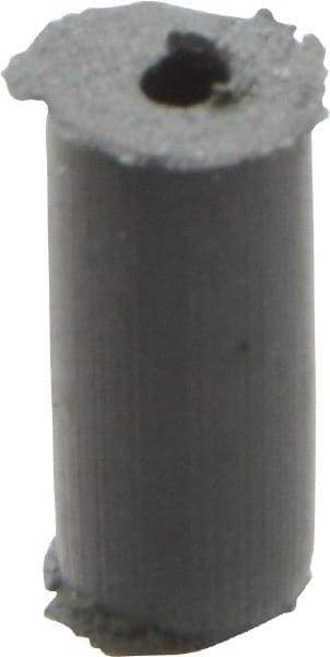 Cratex - 1/4" Max Diam x 1/2" Long, Cylinder, Rubberized Point - Very Fine Grade, Silicon Carbide, 1/16" Arbor Hole, Unmounted - A1 Tooling