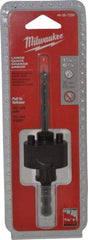 Milwaukee Tool - 1-1/4 to 6" Tool Diam Compatibility, Straight Shank, Steel Integral Pilot Drill, Hole Cutting Tool Arbor - 3/8" Min Chuck, Quick-Change Attachment, For Hole Saws - A1 Tooling