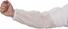 PRO-SAFE - Size L, White Polypropylene Disposable Sleeve - 18" Long Sleeve, Elastic Opening at Both Ends - A1 Tooling