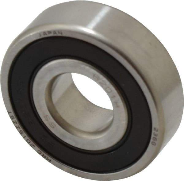 SKF - 12mm Bore Diam, 32mm OD, Double Seal Deep Groove Radial Ball Bearing - 10mm Wide, 1 Row, Round Bore, 3,100 Nm Static Capacity, 5,510 Nm Dynamic Capacity - A1 Tooling