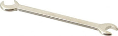 Proto - 7/32" x 1/4" Standard Ignition Open End Wrench - 3" OAL, Double End, Satin Finish, 15° & 60° Head Angle - A1 Tooling