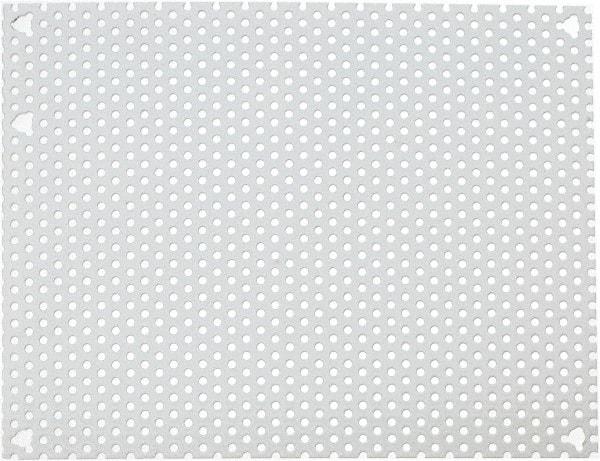 Cooper B-Line - 6-7/8" OAW x 8-7/8" OAH Powder Coat Finish Electrical Enclosure Perforated Panel - 10" x 8" Box, 16 Gauge Steel, Use with 1084-12CHC/1084-12CHCS/1086-12CHC - A1 Tooling