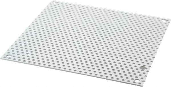 Cooper B-Line - 6-7/8" OAW x 6-7/8" OAH Powder Coat Finish Electrical Enclosure Perforated Panel - 8" x 8" Box, 16 Gauge Steel, Use with 884-12CHC/886-12CHC - A1 Tooling