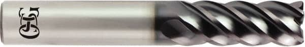 OSG - 1/4", 5 Flute, Solid Carbide, 0.015" Corner Radius End Mill - 2-1/2" OAL, 5/8" LOC - A1 Tooling