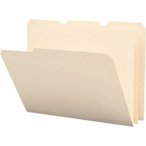 SMEAD - 11-5/8 x 9-1/2", Letter Size, Manila, File Folders with Top Tab - Assorted Tab Cut Location - A1 Tooling