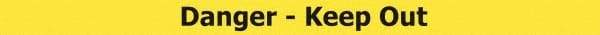 Tensator - 5" High x 90" Long x 2" Wide Barrier Replacement Cassette - Plastic, Black Powder Finish, Yellow, Use with Tensabarrier - A1 Tooling