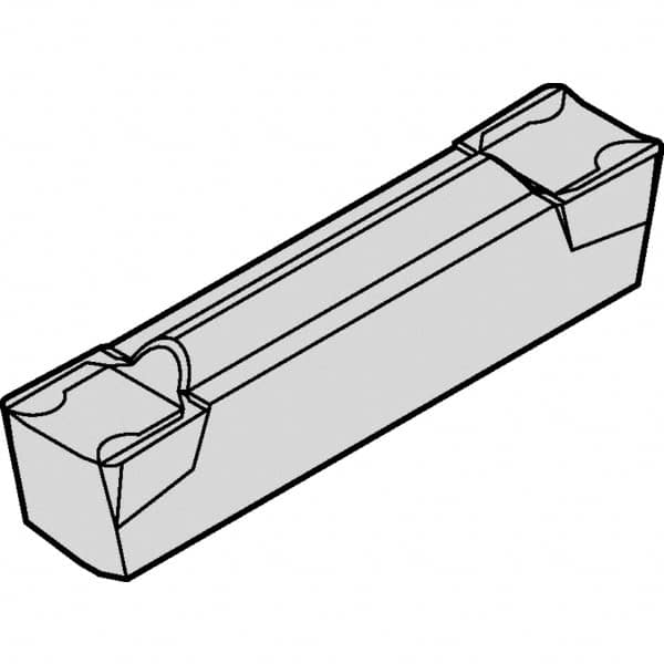 A4C0155N00CF01 KCU25 Carbide Cutoff Insert Al2O3 Finish, 10° RH Lead Angle, Neutral Insert, 1.5mm Cutting Width, 0.15mm Corner Radius, Series A4