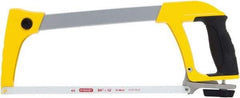 Stanley - 12" Hacksaw - 4-3/4" Throat Depth, ABS/TPR Handle, Contoured Ergonomic D-Style Handle with Thumb Grip - A1 Tooling