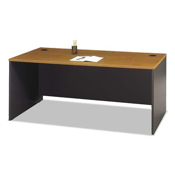 Office Desks; Type: Desk Shell; Center Draw: No; Color: Cherry; Material: Laminate Over Wood; Width (Inch): 72 in; 72; Overall Width: 72 in; Depth (Inch): 29-7/8; Center Drawer: No; EPP GSA Codes: AQ - CPG(Comprehensive Procurement Guidelines); Pre Consum