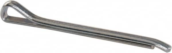 Made in USA - 7/64" Diam x 1-1/2" Long Hammerlock Cotter Pin - Grade 2, Zinc-Plated, Steel - A1 Tooling