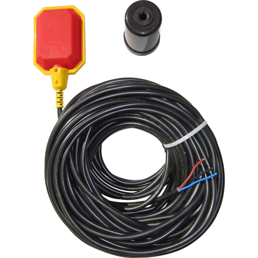 Float Switches; Pump Type: Float Switch; For Use With: Sump/Grinder Pumps; Float Style: Weighted Control Float Switch; Voltage (AC): 3.3V DC; 120V AC; 220V AC; 12V DC; Horsepower: 1/2; Amperage Rating: 13.0000; Cord Length: 100; Mount Type: Pipe Mount; Mi