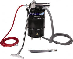 Guardair - 30 Gal Steel Tank, Air Powered Pneumatic Canister Wet/Dry Vacuum - 15 Peak hp, 20' Hose Fitting, Cartridge Filter, Accessories Included - A1 Tooling