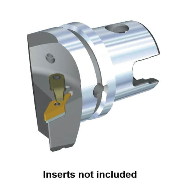 Kennametal - Left Hand Cut, Size KM63, VN.. Insert Compatiblity, Modular Turning & Profiling Cutting Unit Head - 43mm Ctr to Cutting Edge, 60mm Head Length, Through Coolant, Series M-Clamping - A1 Tooling