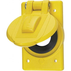 Hubbell Wiring Device-Kellems - Weatherproof Box Covers Cover Shape: Round Number of Holes in Outlet: 1 - A1 Tooling