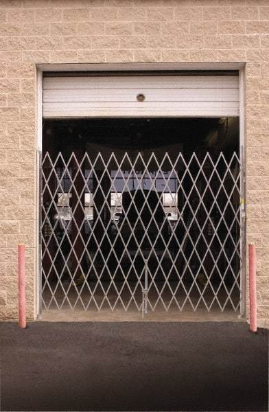 Illinois Engineered Products - 7' High Single Folding Gate - Galvanized Steel, Silver - A1 Tooling