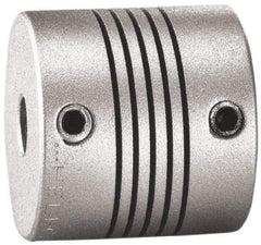 Lovejoy - 3/16" Max Bore Diam, Flexible Screw Hub Coupling - 3/4" OD, 3/4" OAL, Anodized Aluminum - A1 Tooling