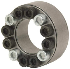 Climax Metal Products - M6 Thread, 28mm Bore Diam, 55mm OD, Shaft Locking Device - 10 Screws, 8,919 Lb Axial Load, 2.165" OAW, 0.669" Thrust Ring Width, 410 Ft/Lb Max Torque - A1 Tooling