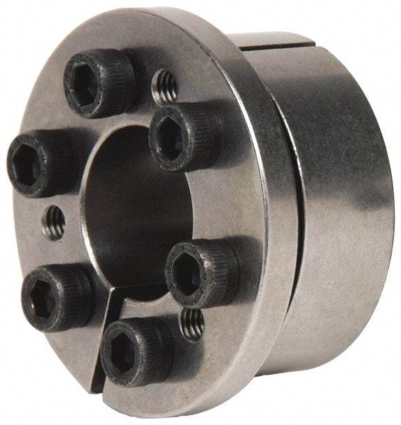 Climax Metal Products - M6 Thread, 3/4" Bore Diam, 1.85" OD, Shaft Locking Device - 5 Screws, 6,265 Lb Axial Load, 2.047" OAW, 0.669" Thrust Ring Width, 196 Ft/Lb Max Torque - A1 Tooling