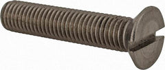 Value Collection - M12x1.75 Metric Coarse, 60mm OAL Slotted Drive Machine Screw - Flat Head, Grade 18-8 & A2 Stainless Steel, Uncoated, Without Washer - A1 Tooling