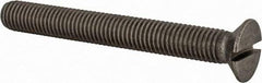 Value Collection - M12x1.75 Metric Coarse, 100mm OAL Slotted Drive Machine Screw - Flat Head, Grade 18-8 & A2 Stainless Steel, Uncoated, Without Washer - A1 Tooling